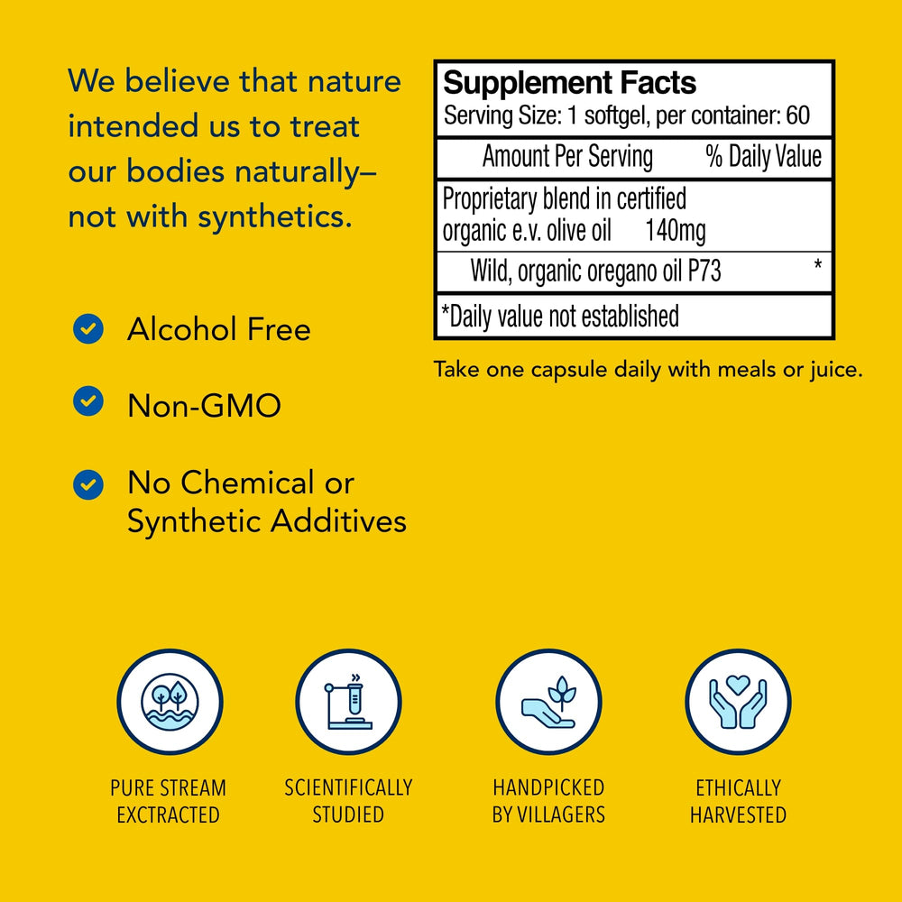 Ingredients highlight of Oreganol P73 Gel-Capsules