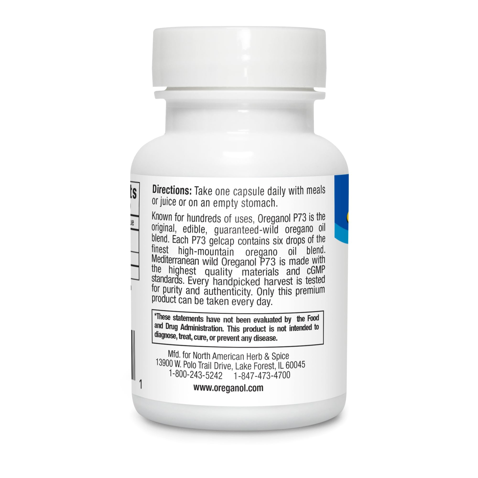Packaging for Oreganol P73 Gel-Capsules 60-count