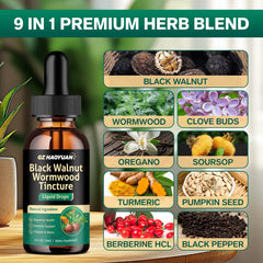 Herbs and supplements: oregano, turmeric, soursop, berberine in drops
