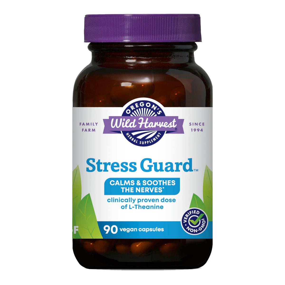 Oregon's Wild Harvest Mental Guard bottle with L-Theanine supplement