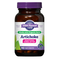 Oregon's Wild Harvest Artichoke Organic Herbal Supplement bottle and label