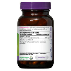 Fresh whole organic artichoke leaves used in the supplement