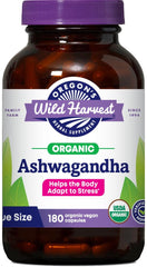 Oregon's Wild Harvest Ashwagandha Organic 180-count bottle