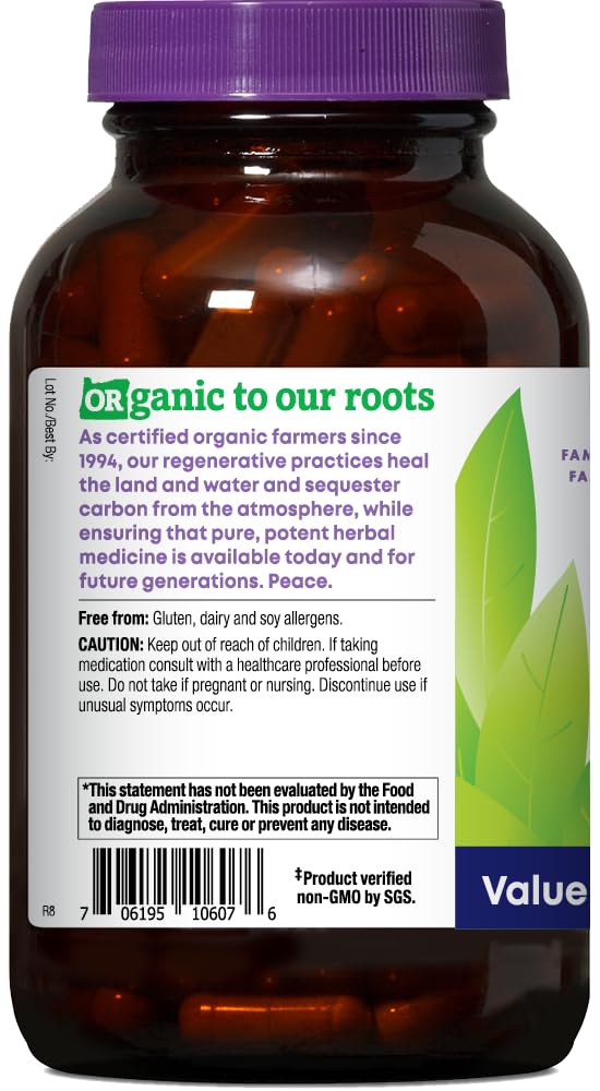 SGS Non-GMO verification logo on Oregon's Wild Harvest Ashwagandha label