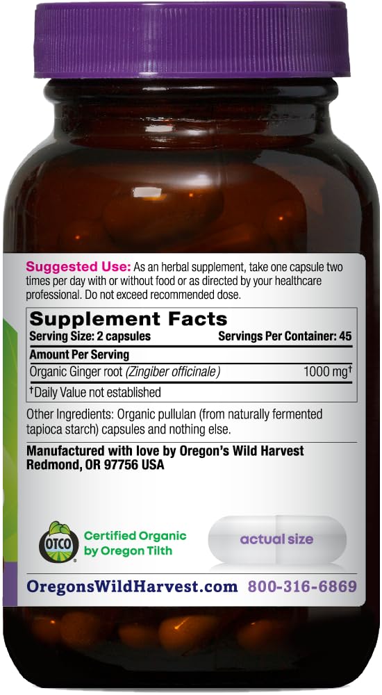 Non-GMO vegan pullulan capsules for ginger supplement
