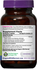 Bottle and label of Muscle Relax 90-count organic vegan capsules