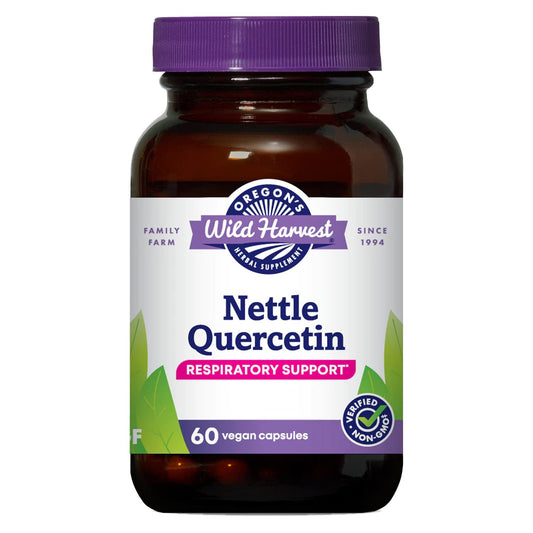Bottle of Oregon's Wild Harvest Nettle Quercetin Capsules