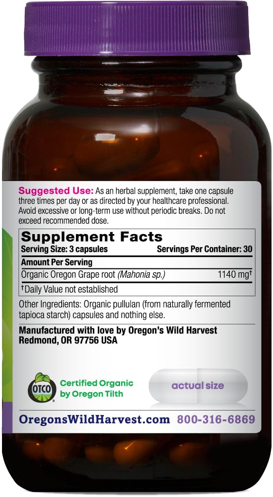 Ingredient label showing Non-GMO, gluten-free, dairy-free and allergen-free