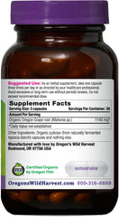 Ingredient label showing Non-GMO, gluten-free, dairy-free and allergen-free