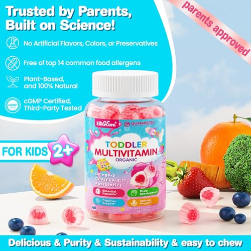 Organic acerola cherry and monk fruit–sweetened vitamins