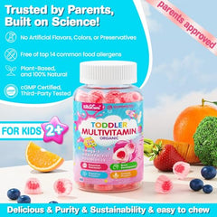 Organic acerola cherry and monk fruit–sweetened vitamins