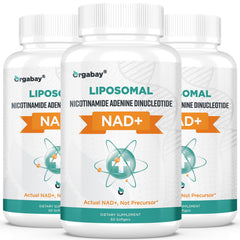 Orgabay Liposomal NAD+ 500 mg bottle with 180 softgels