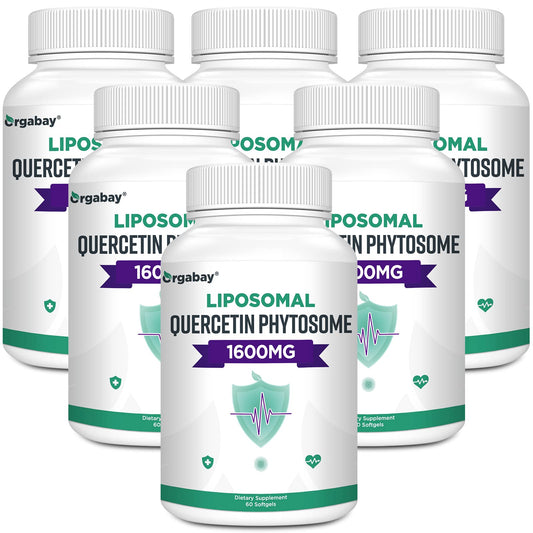 Orgabay Quercetin with bromelain, zinc, vitamin C and turmeric softgels – 360 count