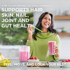 Ingredients list for Orgain Plant Protein + Collagen Vanilla Bean