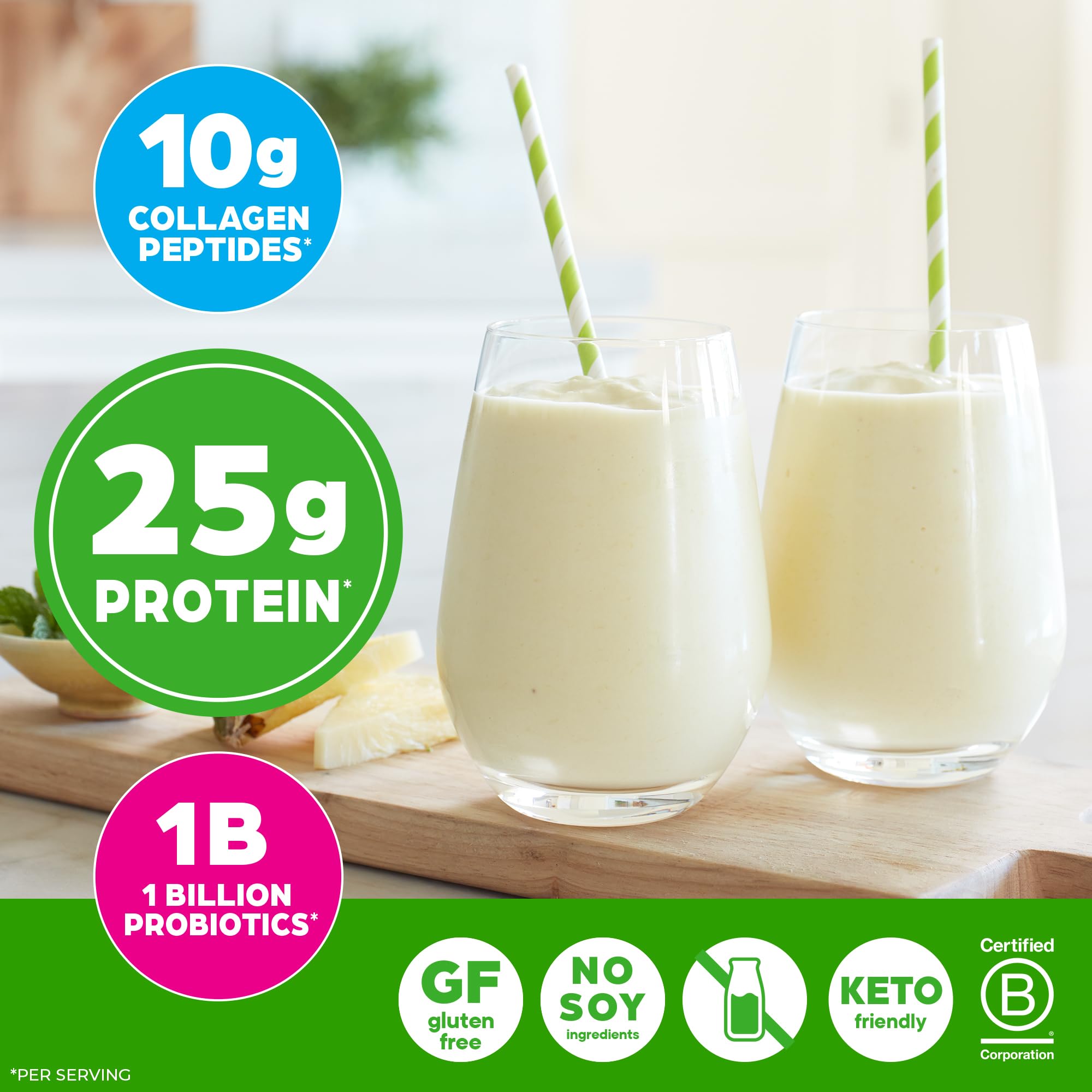 Orgain shakes being prepared in blender bottle for workout recovery.