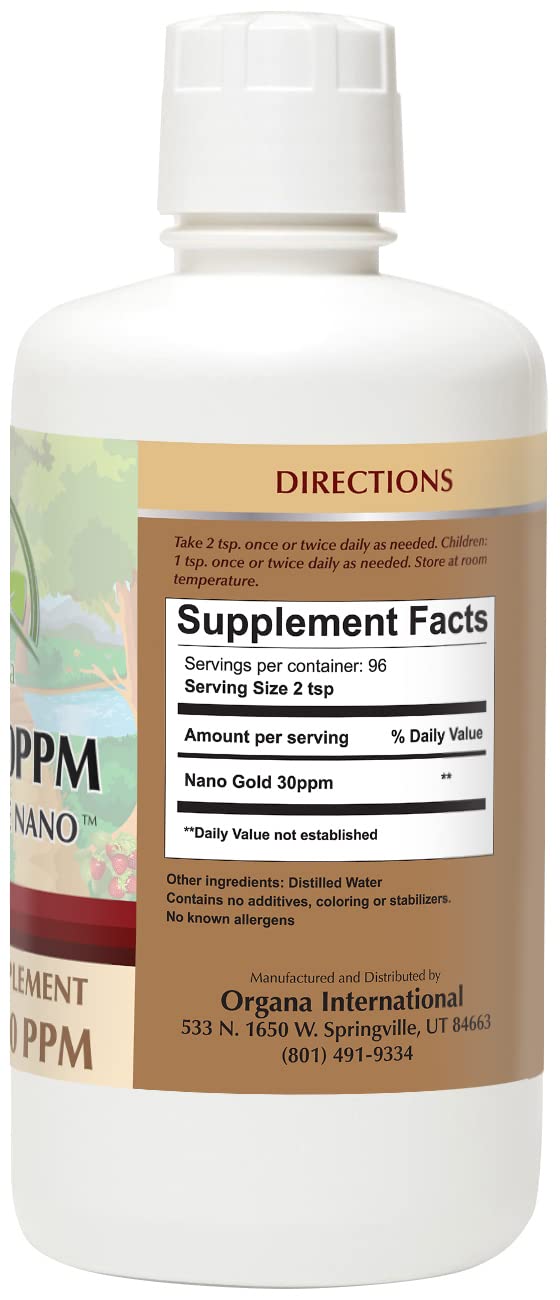 Two-ingredient formula: 99.99% crystalline nano gold particles and water
