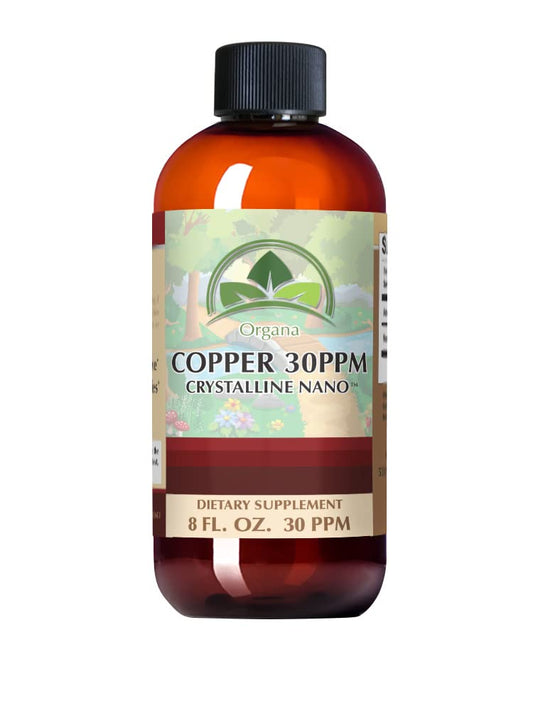 Organa Pure Crystalline Liquid Copper bottle with label