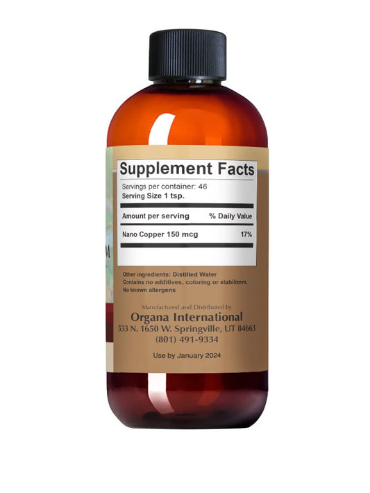 Close-up of crystalline nano copper particles