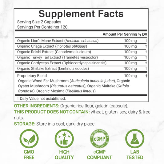 Product bottle with 240 capsules and Non-GMO label