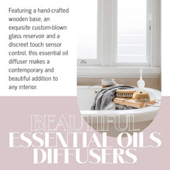 Organic Aromas Elegance diffuser auto-off cycle supports safe use in bedrooms.