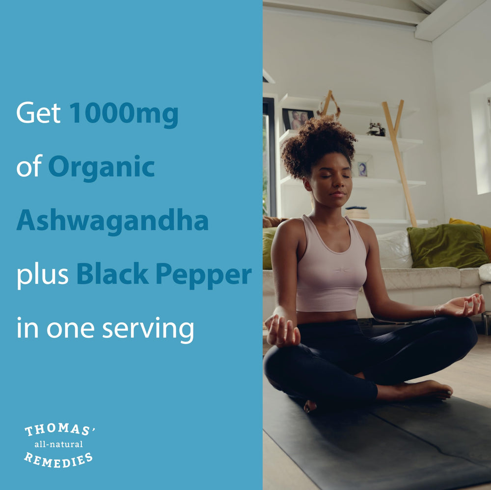 Organic Ashwagandha 1000mg bottle