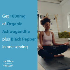 Organic Ashwagandha 1000mg bottle