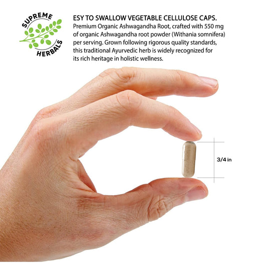 Organic Ashwagandha root powder 850 mg per serving