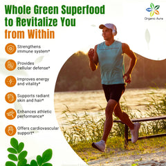 Nutrition label and ingredients of Organic Aura Moringa