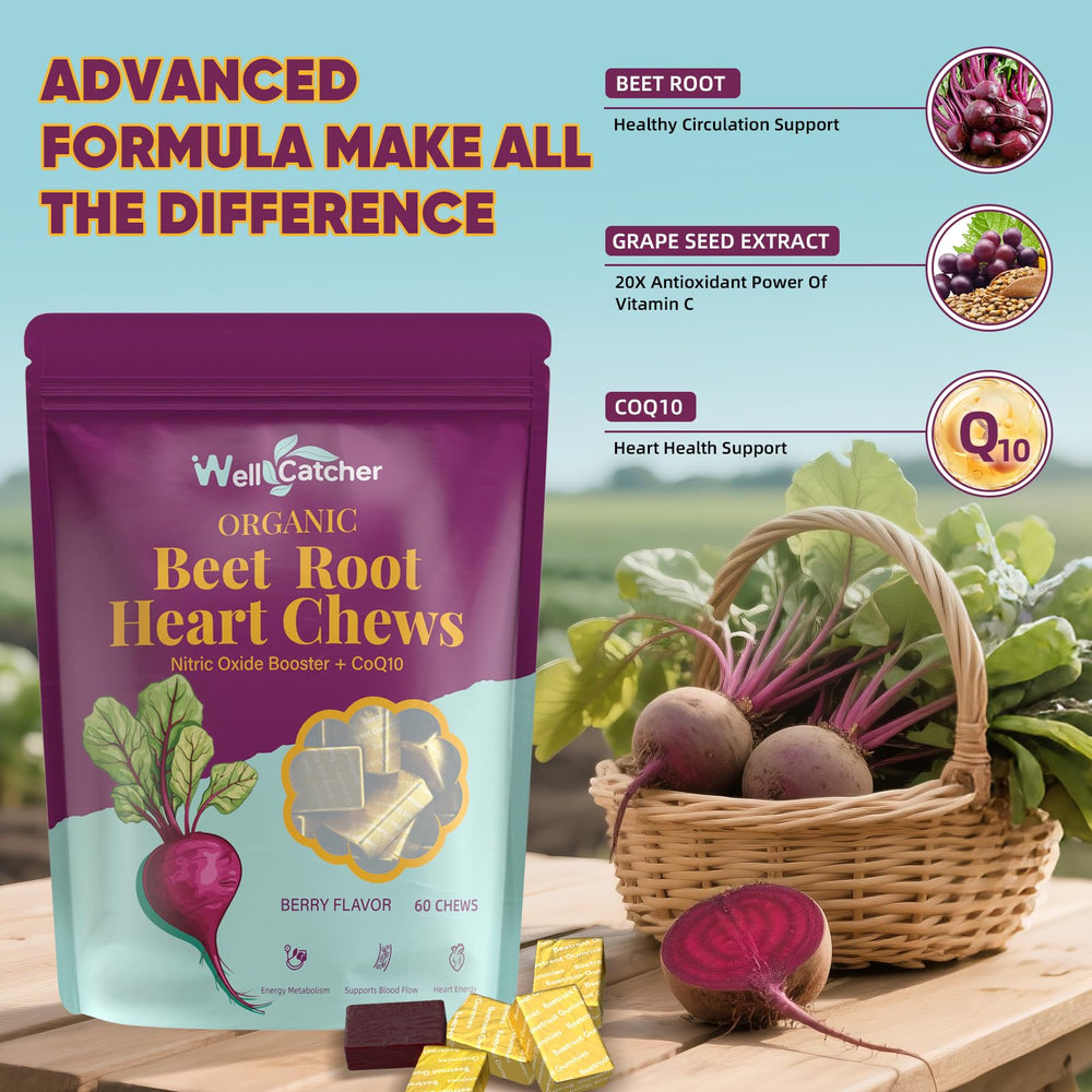 CoQ10 and grapeseed extract ingredients illustration