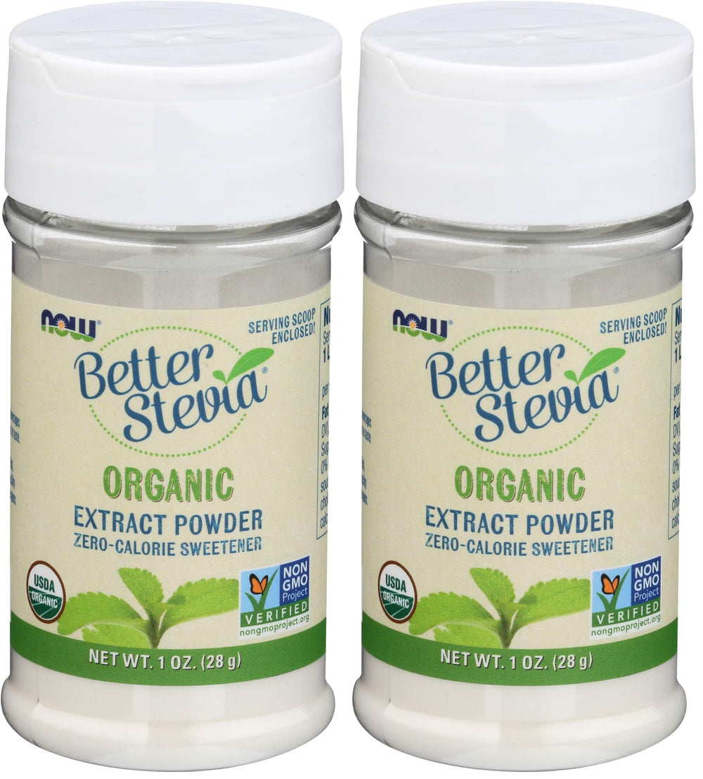 Organic Better Stevia Extract Powder Zero Calorie Sweetener – 1 oz (Pack of 2)