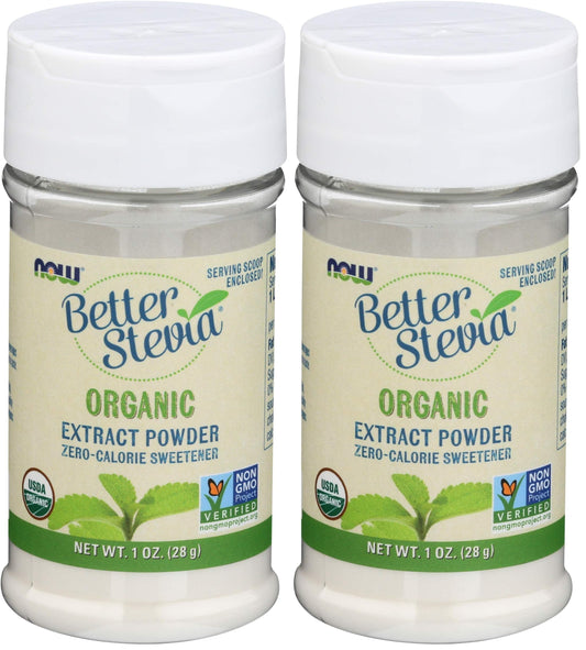 Organic Better Stevia Extract Powder Zero Calorie Sweetener – 1 oz (Pack of 2)