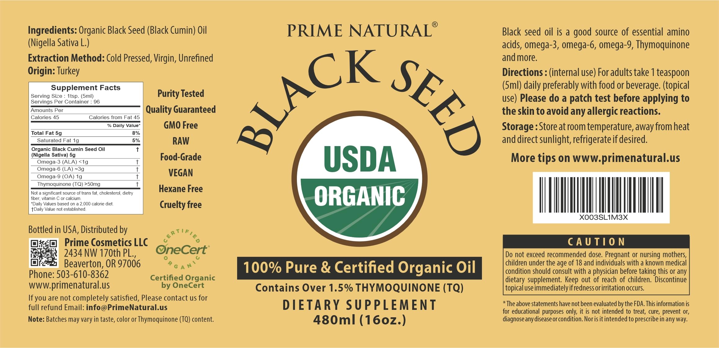 Versatile uses of organic black seed oil for skincare, hair, and dietary supplements