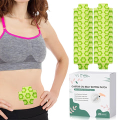 Organic castor oil pack wrap front view