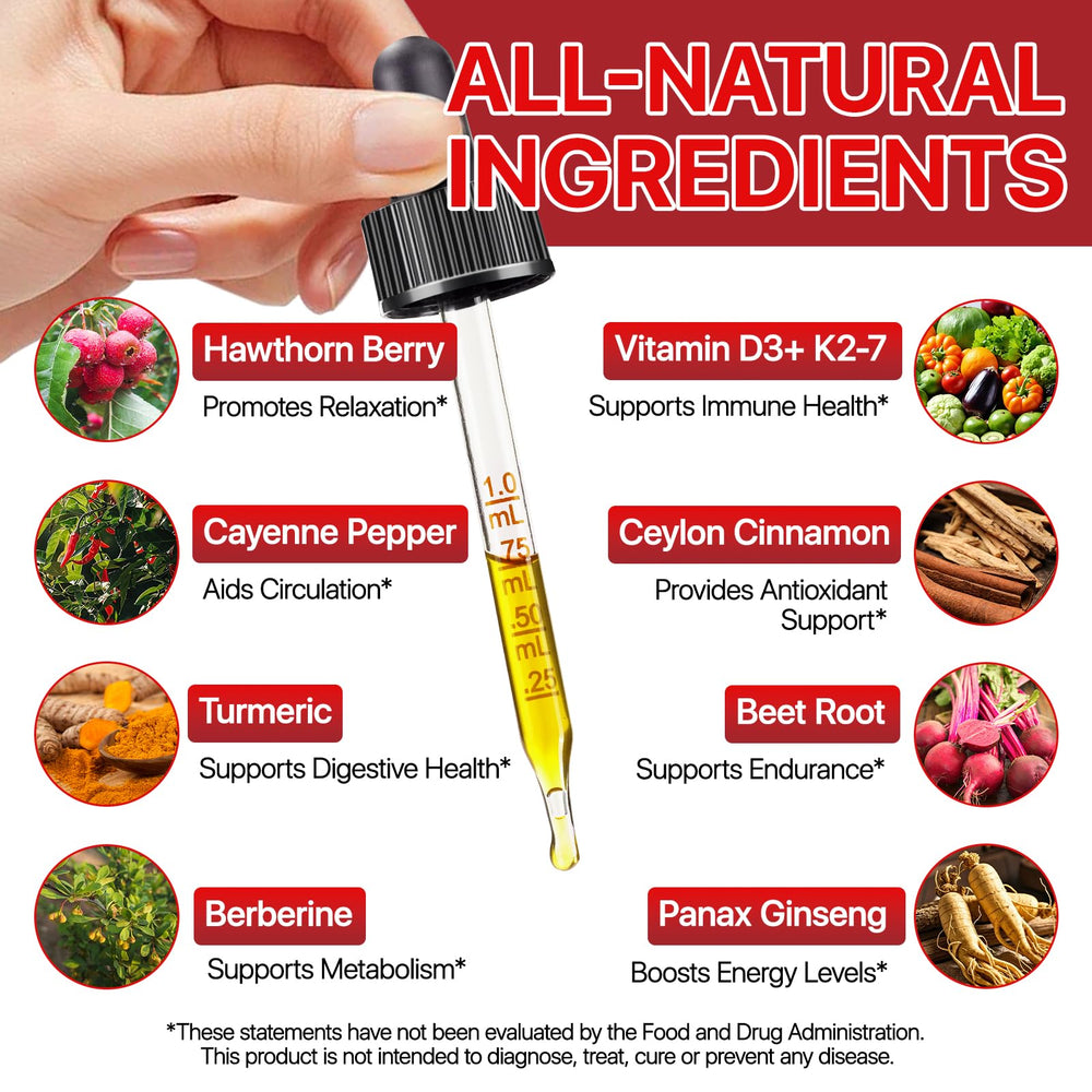 Organic Cayenne Pepper Drops bottle and packaging