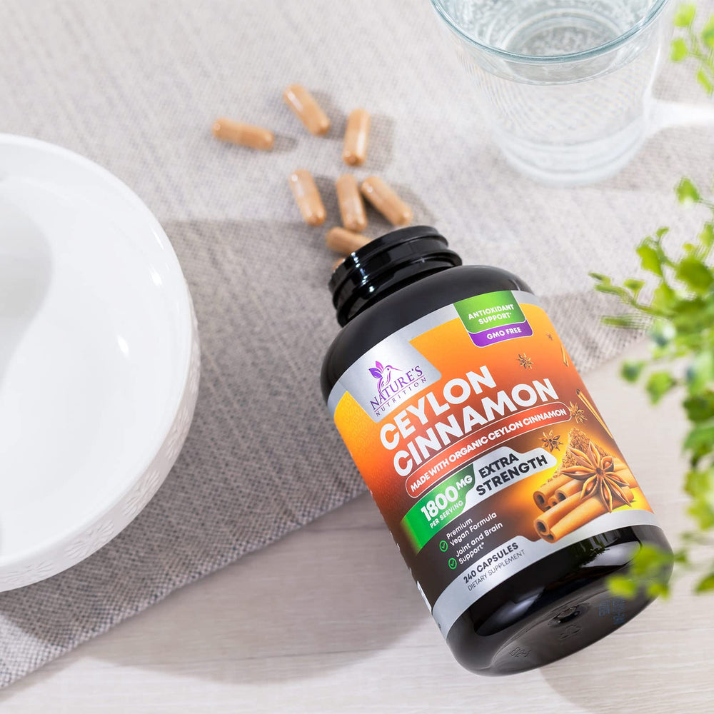 Organic Ceylon cinnamon powder extract capsules