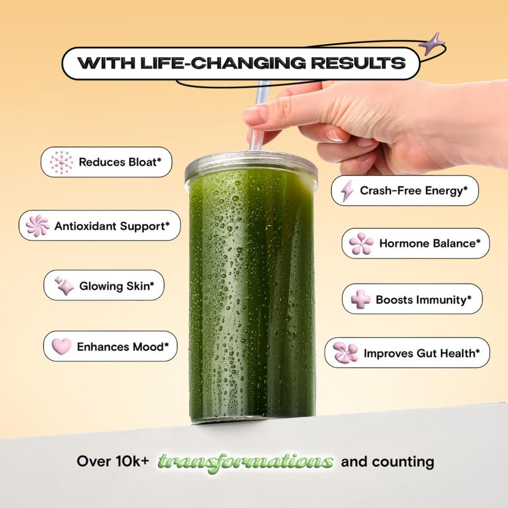 Organic chlorella and spirulina powder