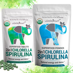 Organic chlorophyll spirulina tablets