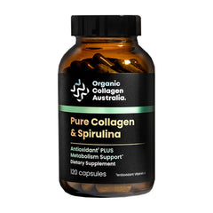 Organic Collagen Australia Spirulina Capsules bottle