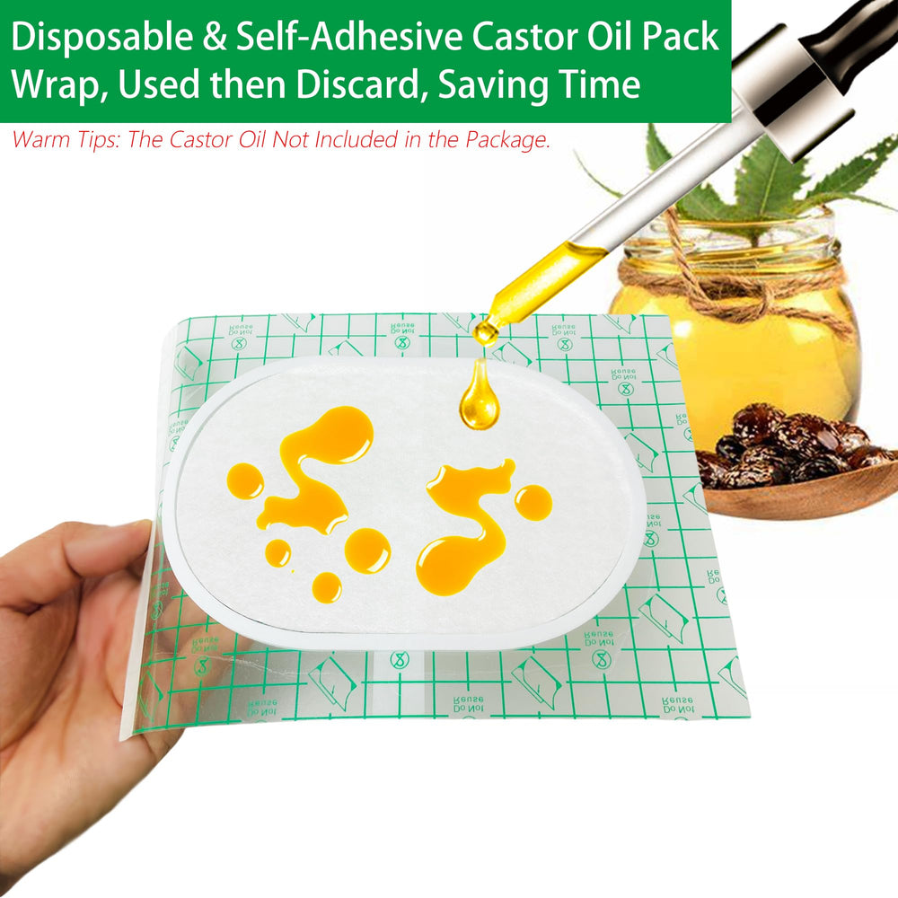Organic cotton inner layer castor oil pad