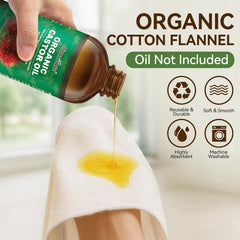 Cotton flannel cloth sized 15.6 x 7 inches