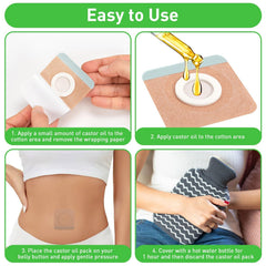 Belly button patches made from organic cotton and spunlace fabric