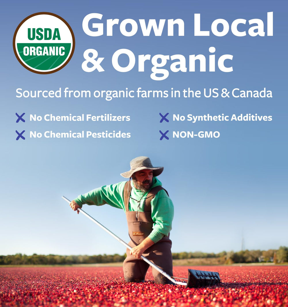 Organic cranberry supplement for women and men