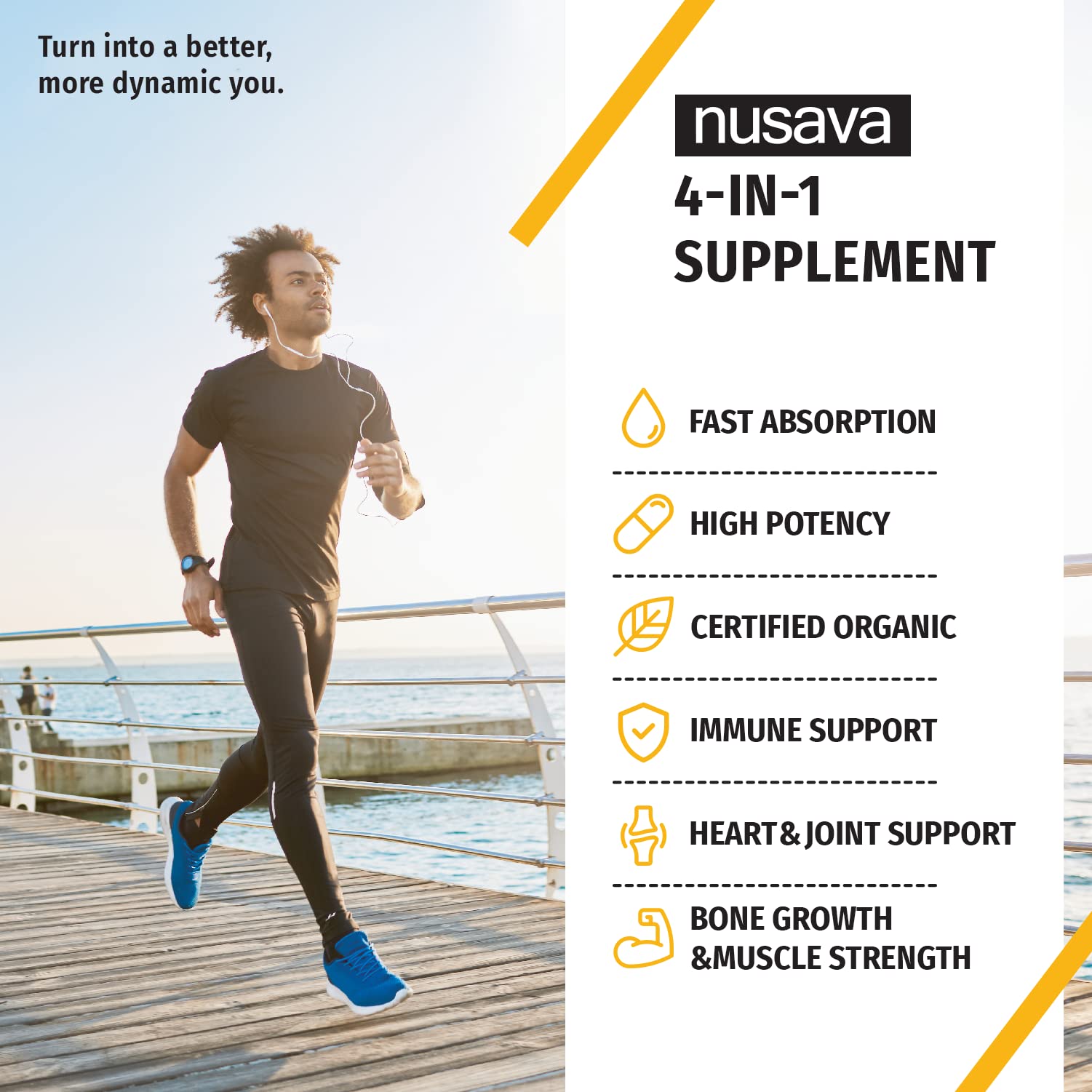 Ingredients panel showing Vitamin D3 K2 and Omega-3