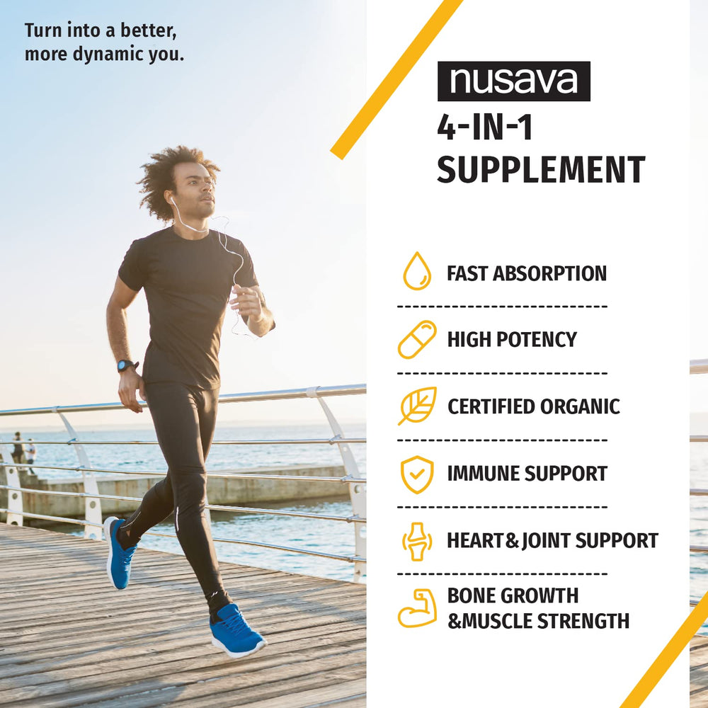 Ingredients panel showing Vitamin D3 K2 and Omega-3