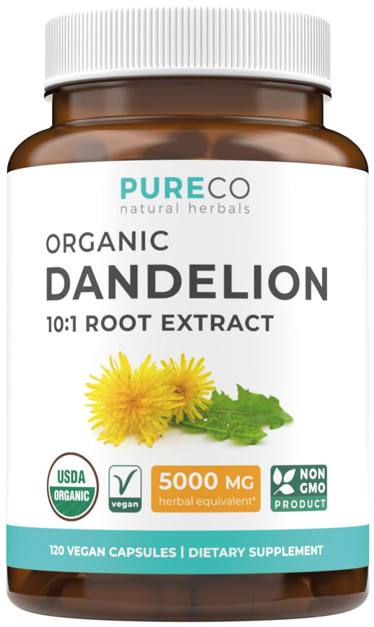 USDA organic dandelion root extract capsules