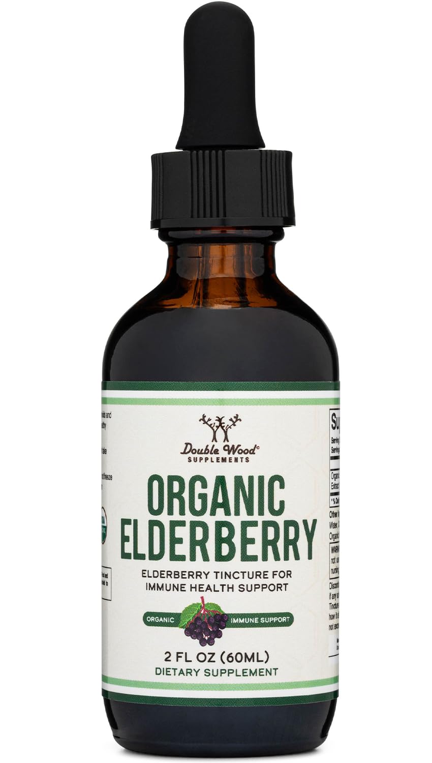 2 oz bottle of Organic Elderberry Liquid