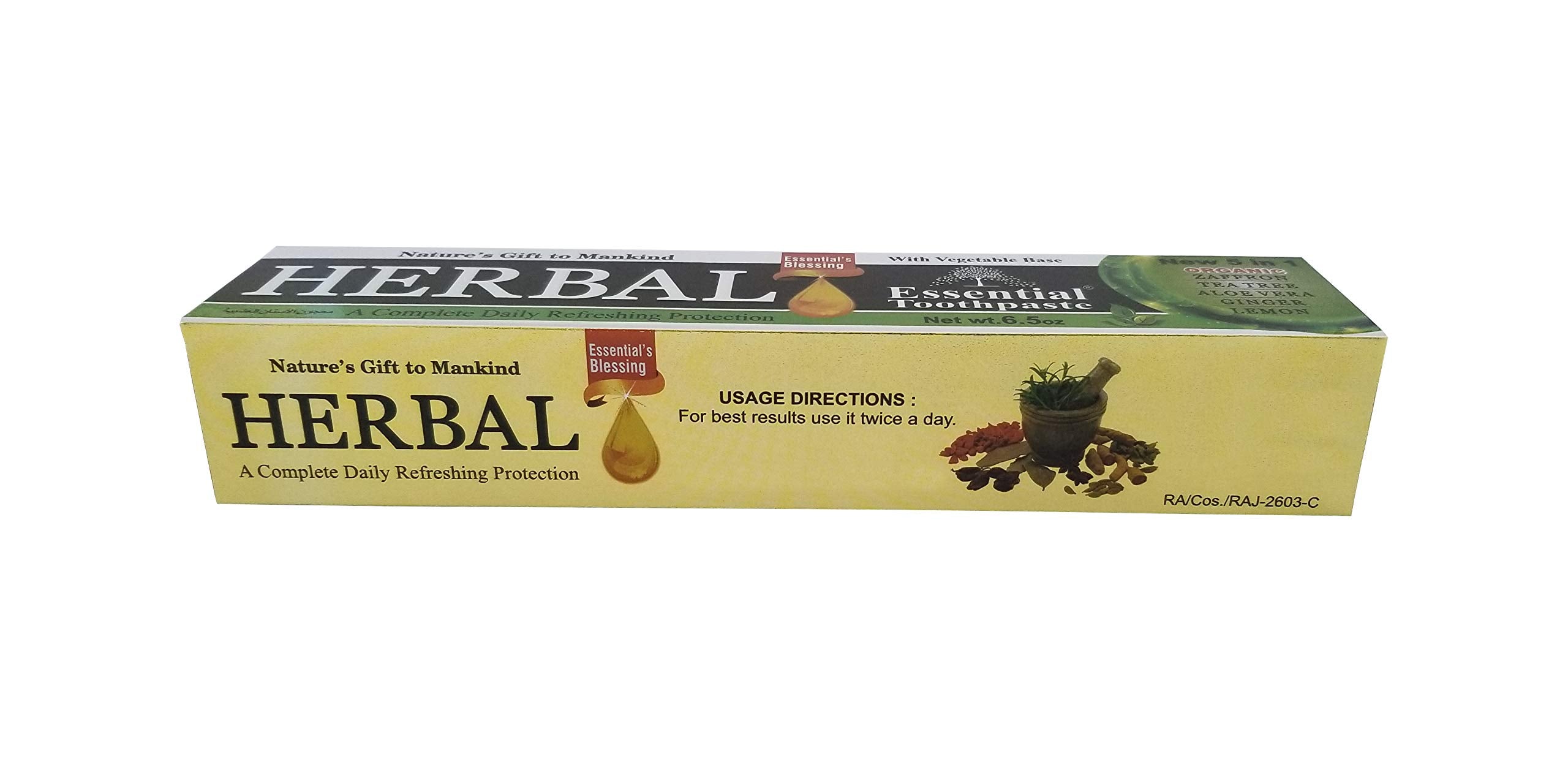 Non-fluoride toothpaste concept showing fluoride-free label