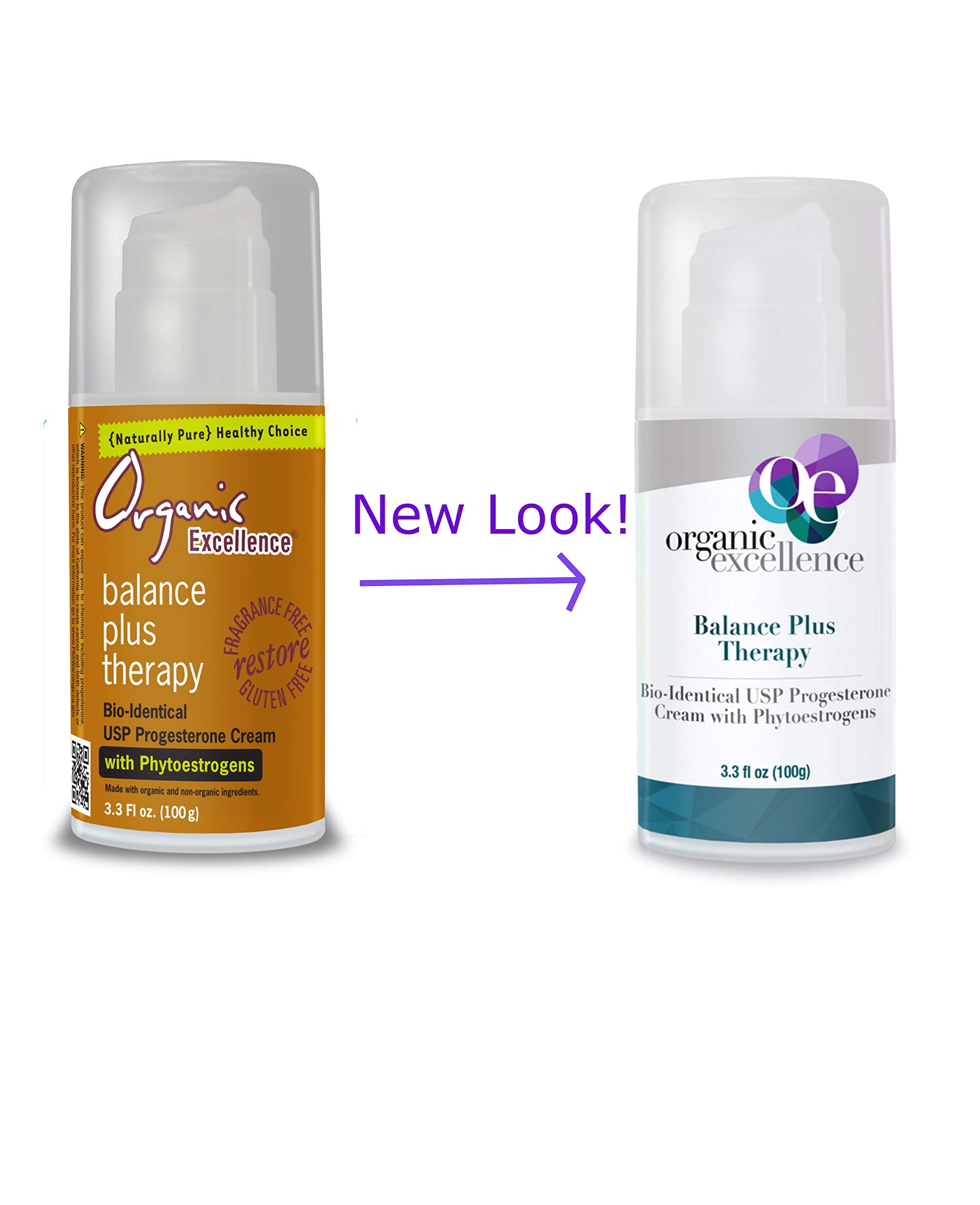 Organic Excellence Balance Plus Therapy application-site suggests gentle absorption on thin-skinned areas