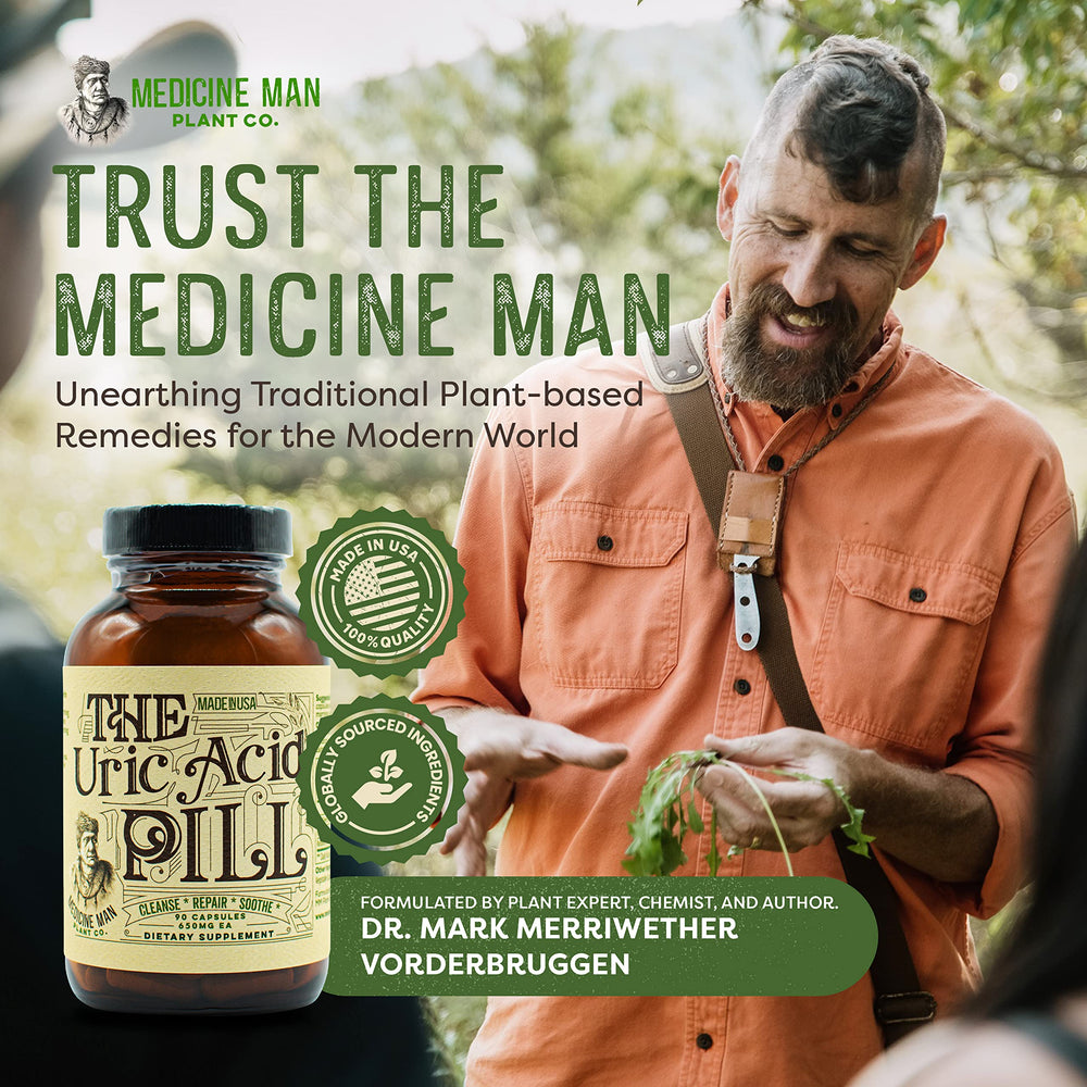 Organic foraged ingredients in the uric acid supplement