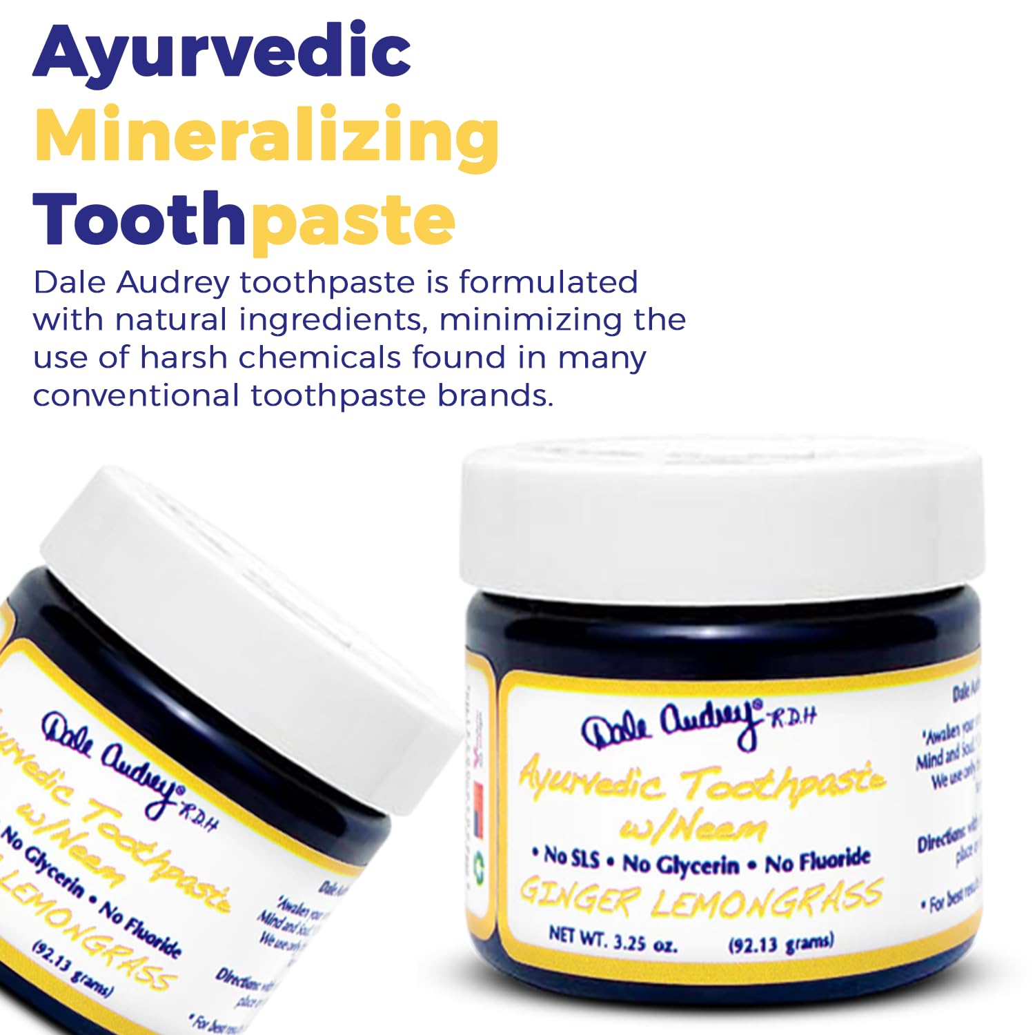Organic ginger lemongrass flavor for teeth whitening and fresh breath